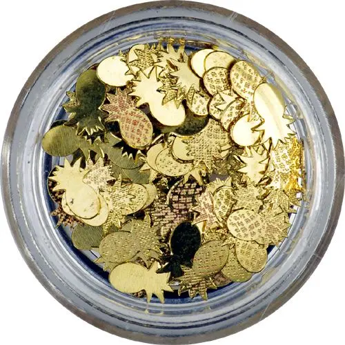 Kovové ozdoby na nehty - ananasy