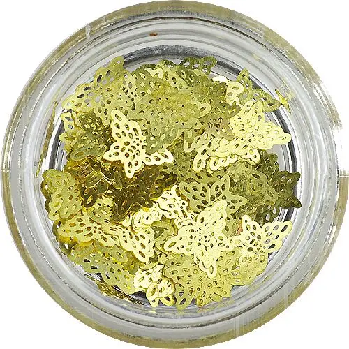 Kovové ozdoby na nehty - motýlci