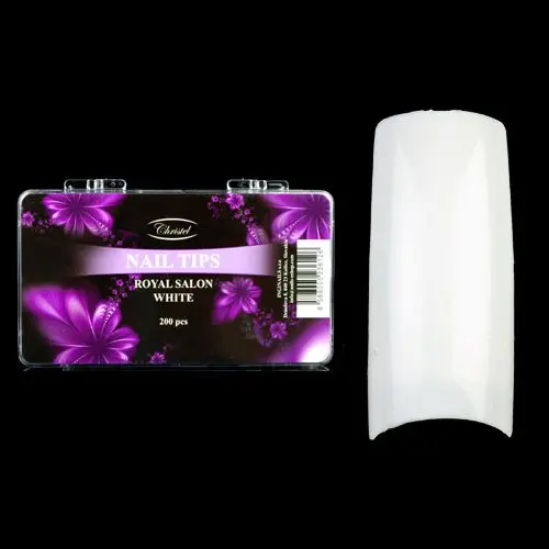 Royal Salon white 200ks - umělé nehty mix 1-10