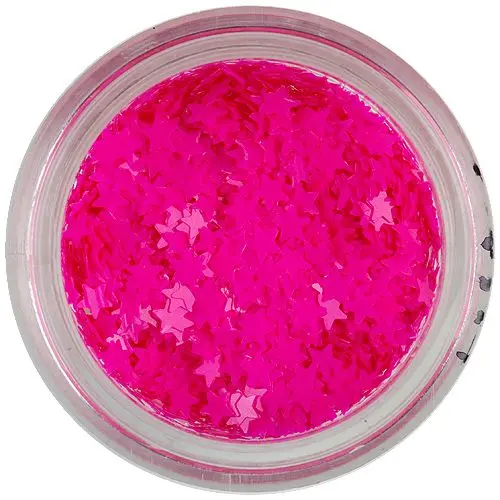 Neonově růžové hvězdičky