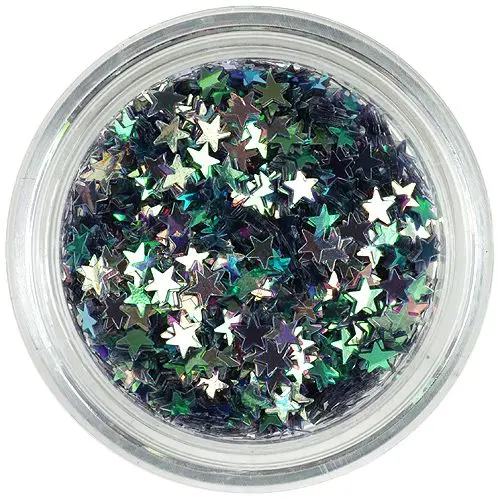 Šedé hvězdičky s odleskem