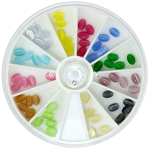 Ozdoby na nehty v boxu - elipsa