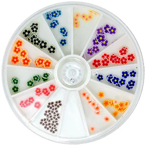 Fimo květinové dekorace - sada