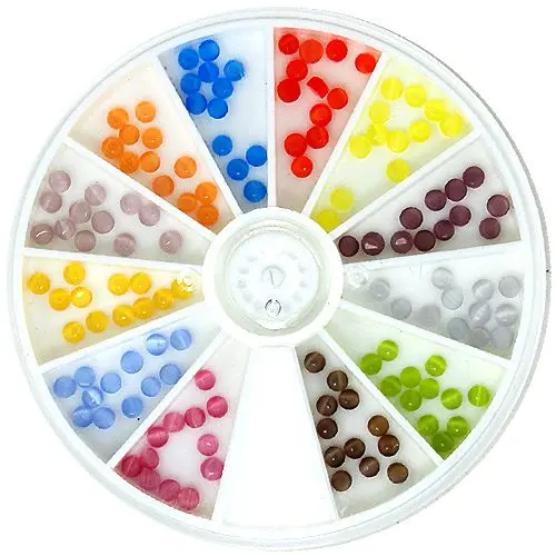 Ozdobné kamínky, sada - kuličky, 3mm