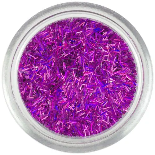 Ozdobné nitky - tmavě růžové, hologram