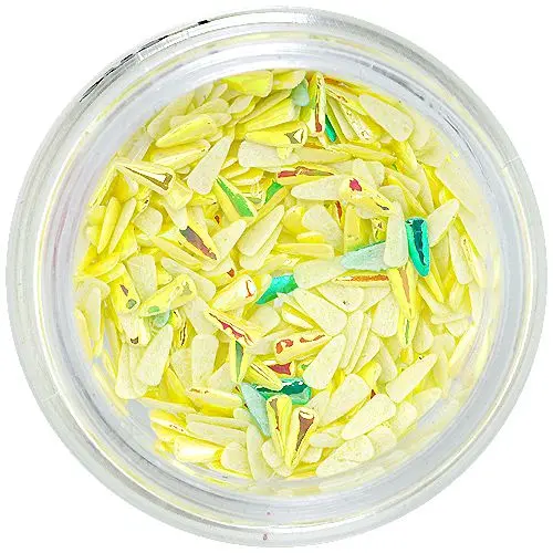 Látkové nehtové ozdoby – žluté kapičky