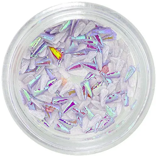 Látkové nehtové ozdoby - fialové kapičky