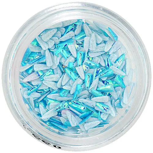 Modré látkové kapičky