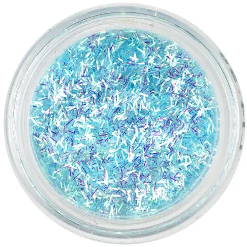 Nitky - světle modré  konfety