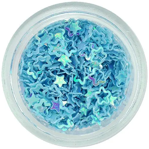 Nehtová ozdoba - tyrkysové kvítky, obrysy