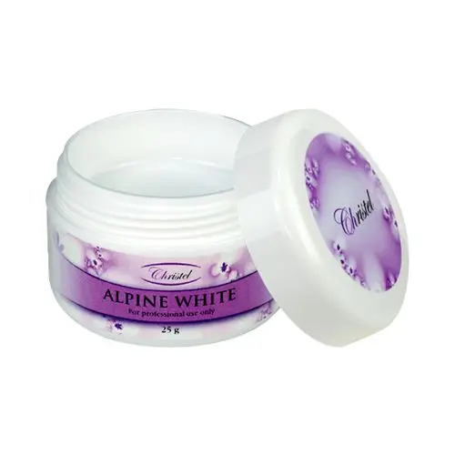 UV gel na nehty Christel - Alpine White gel, 25 g