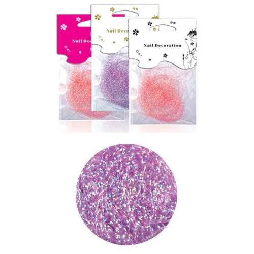 Světle fialové nitky, hologram - v sáčku