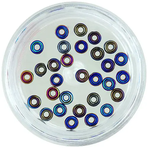 Nail art prstýnky – tmavý mix