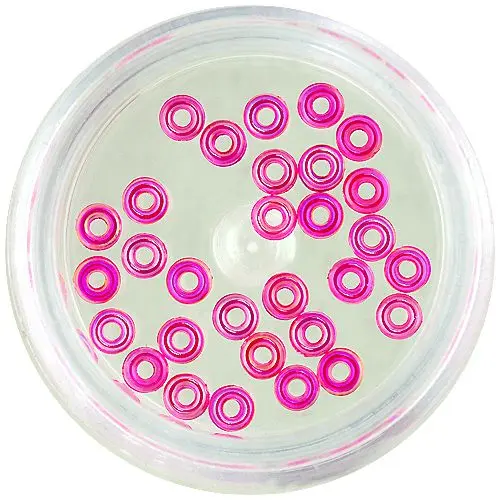 Ozdoby na nehty – růžové prstýnky