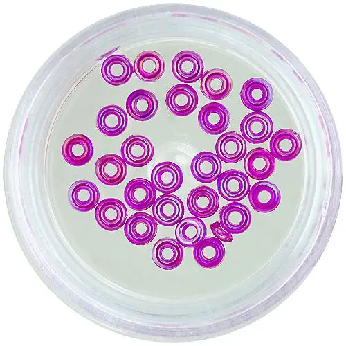 Nail art prstýnky – fialovo-růžové
