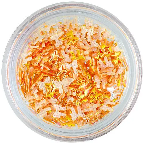 Ozdoby na nehty – 3D oranžové mašličky