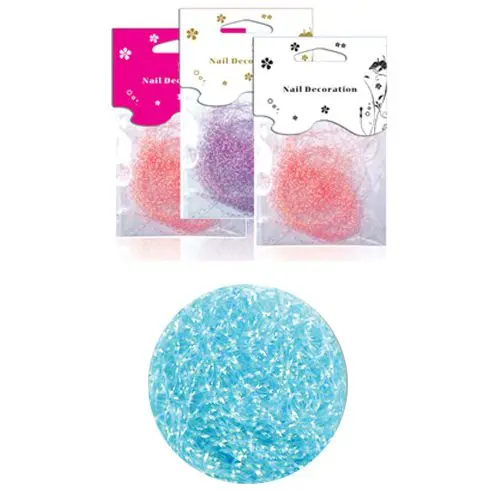 Dekorační nitky v sáčku - akvamarín