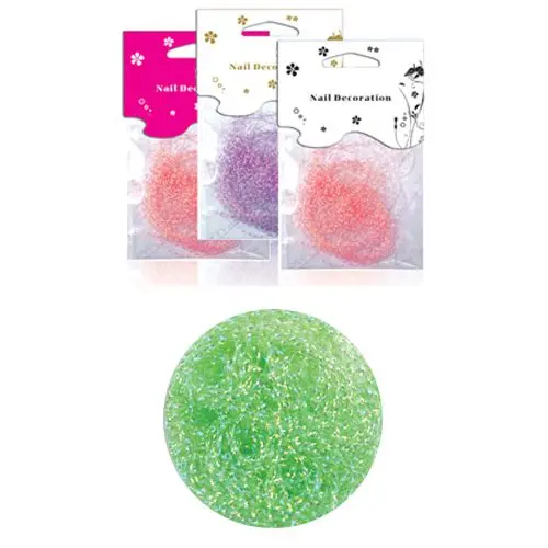 Ozdobné nitky v sáčku - světle zelené