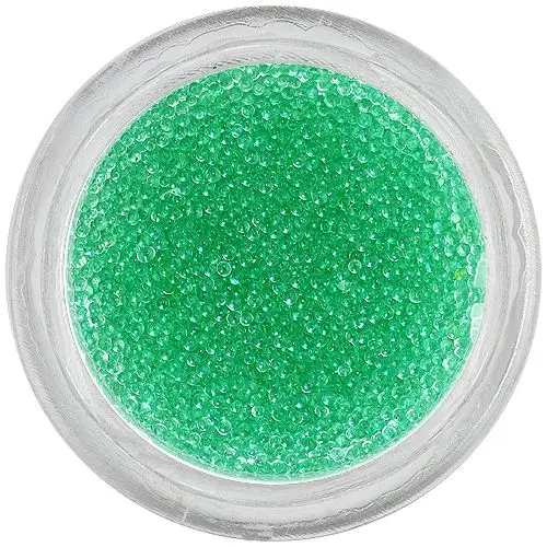 Ozdoby na nehty – 0,5mm perly, mátově zelené