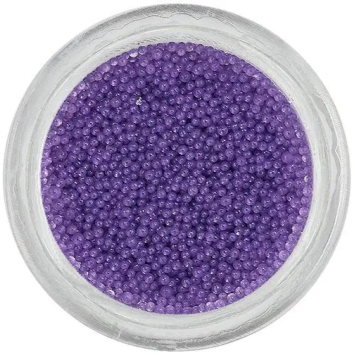 Ozdoby na nehty – 0,5mm perly, světle fialové