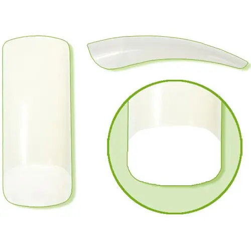 Nehtové tipy 50 ks - Perfect Square Natural, č.8