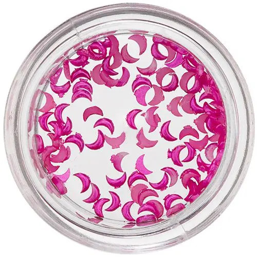 Perleťové měsíčky na nehty - růžovofialové