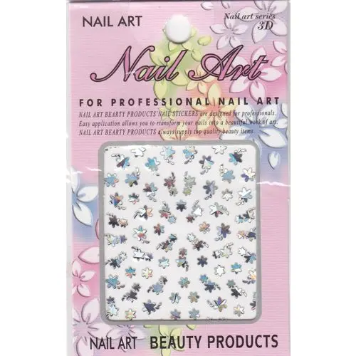 Samolepka 3D, holografická - květ