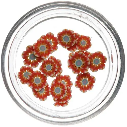 Fimo ozdoba na nehty – nařezané květy