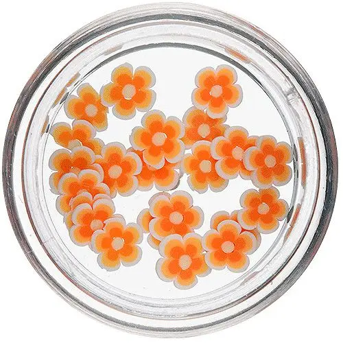 Nakrájené kytičky - Fimo Nail Art