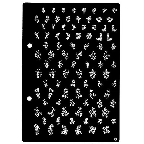 XL Destička na razítkování nehtů G