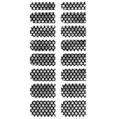 Černé samolepicí ozdoby se stříbrnými kuličkami