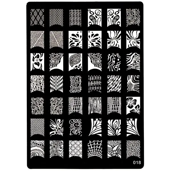 XL Destička na razítkování nehtů 018